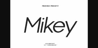 Mikey Font Poster 1