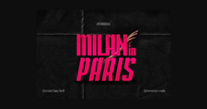 Milan in Paris Font Poster 3