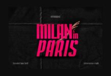 Milan in Paris Font Poster 1