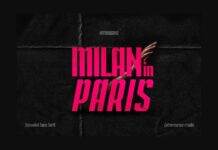 Milan in Paris Font Poster 1