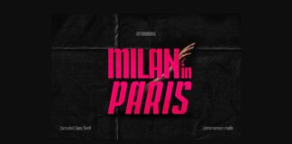 Milan in Paris Font Poster 1