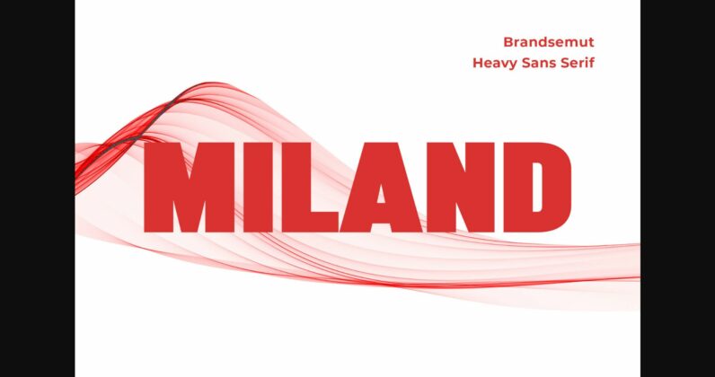 Miland Font Poster 3