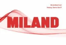 Miland Font Miland Font Poster 1