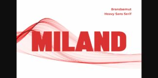 Miland Font Poster 1