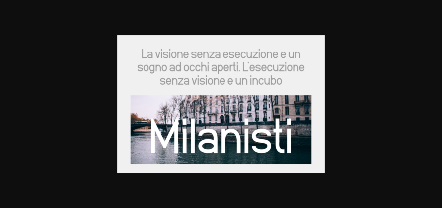 Milanisti Font Poster 6