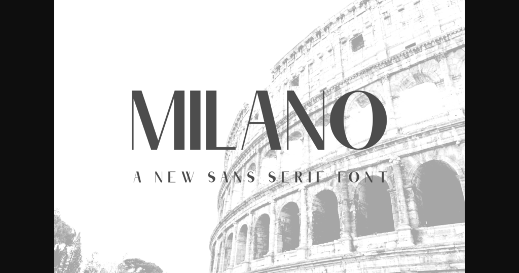 Milano Font Poster 1