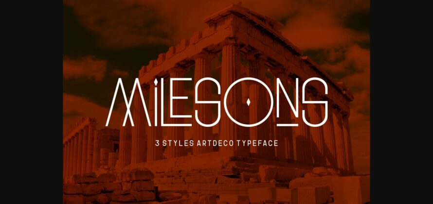 Milesons Font Poster 3
