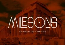 Milesons Font Poster 1