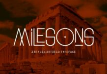 Milesons Font Poster 1