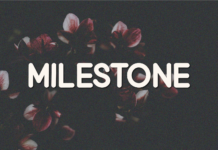 Milestone Font Poster 1