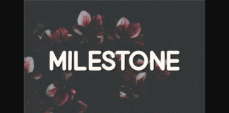 Milestone Font Poster 1