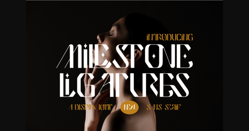 Milestone Ligatures Font Poster 9