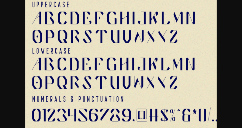 Milestone Ligatures Font Poster 10