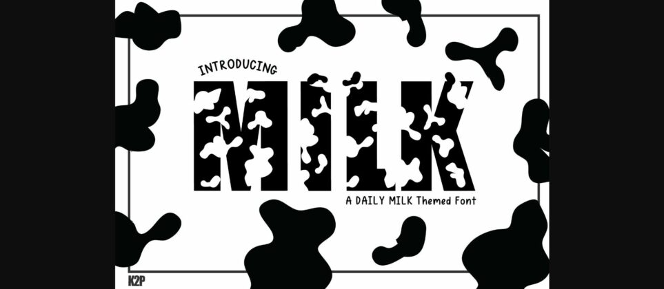 Milk Font Poster 3