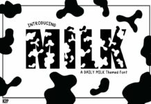 Milk Font Poster 1