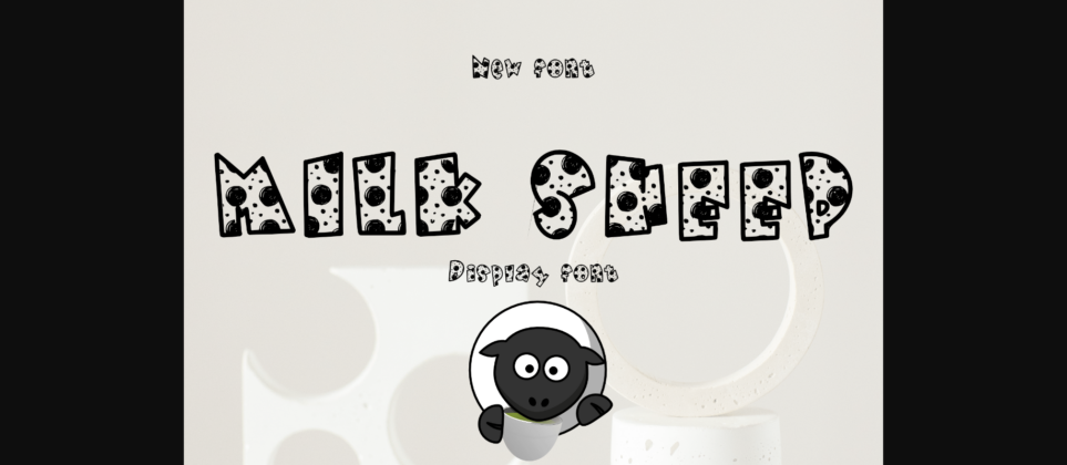 Milk Sheep Font Poster 3