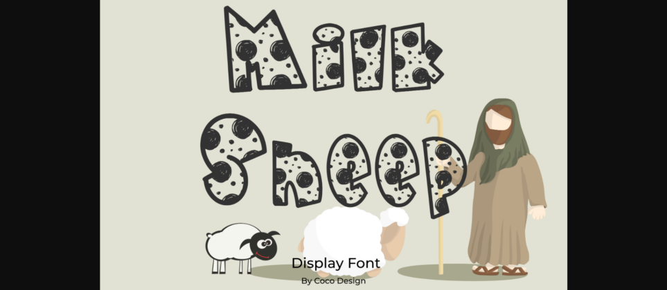 Milk Sheep Font Poster 5