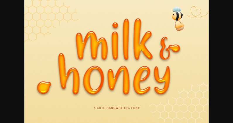 Milk & Honey Font Poster 1