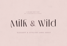 Milk and Wild Font Poster 1