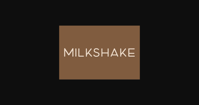 Milkshake Font Poster 1