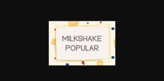 Milkshake Popular Font Poster 1