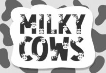 Milky Cows Font Poster 1