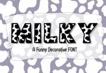Milky Font Poster 1