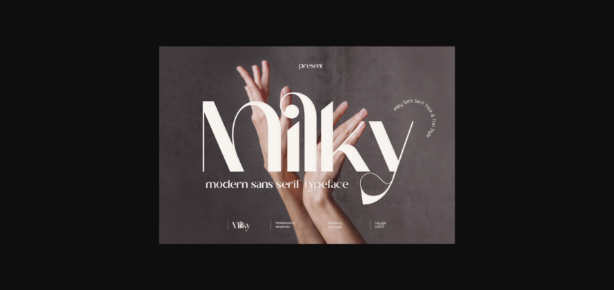 Milky Font Poster 3