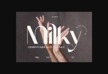 Milky Font Poster 1