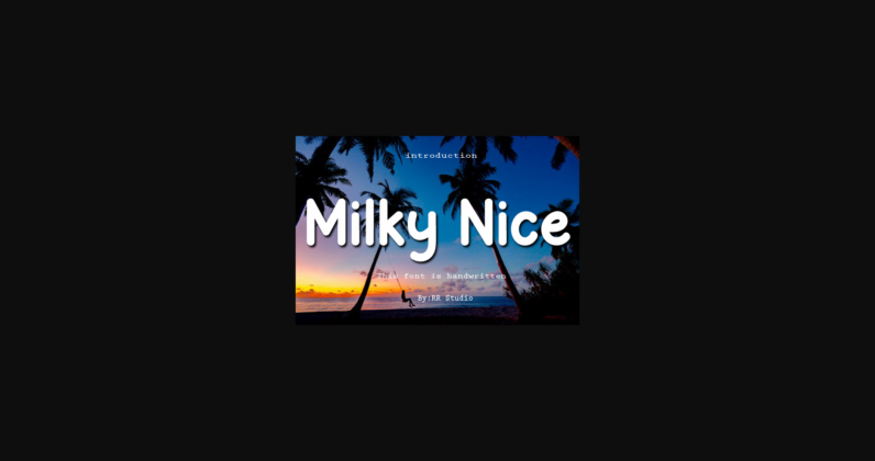 Milky Nice Font Poster 1