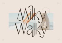 Milky Walky Font Poster 1