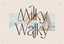 Milky Walky Font Milky Walky Font Poster 1