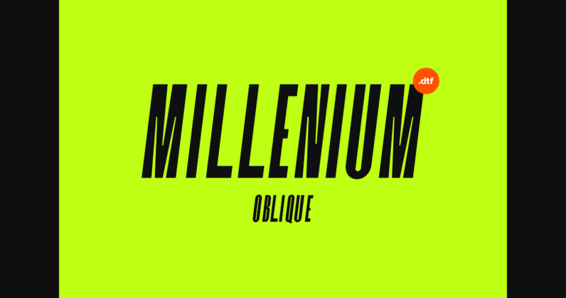 Millenium Font Poster 3