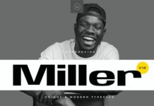 Miller Font Poster 1