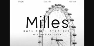 Milles Font Poster 1