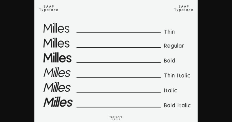 Milles Font Poster 7