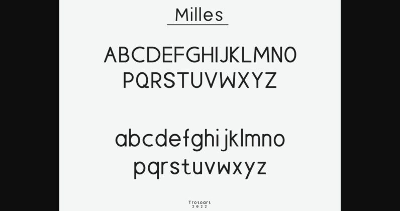 Milles Font Poster 9