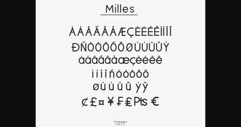 Milles Font Poster 10