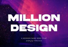 Million Design Font Poster 1