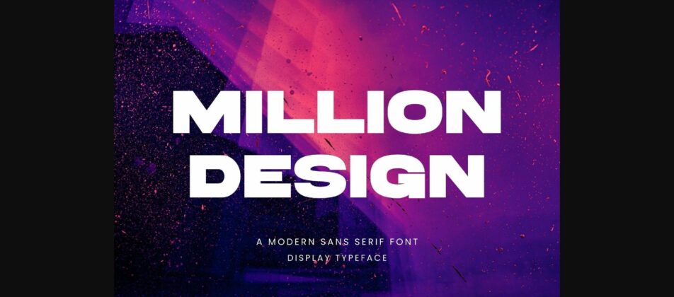 Million Design Font Poster 1