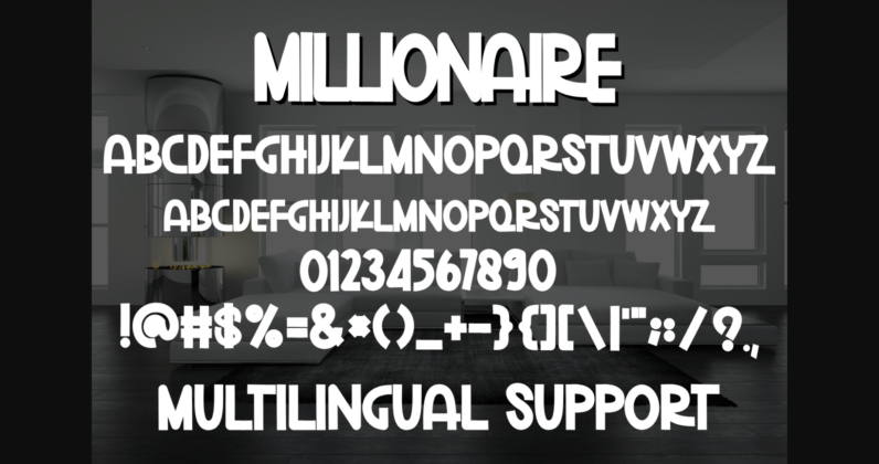 Millionaire Font Poster 7