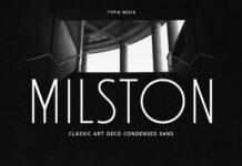 Milston Font Poster 1