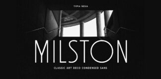 Milston Font Poster 1