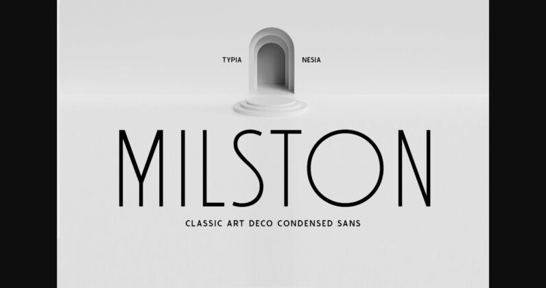 Milston Font Poster 8