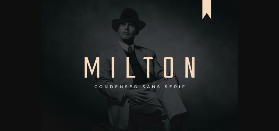 Milton Font Poster 3