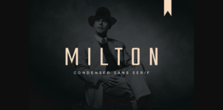 Milton Font Poster 1