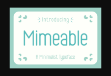 Mimeable Font Poster 1