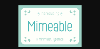 Mimeable Font Poster 1