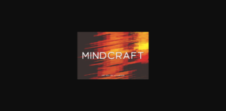 Mindcraft Font Poster 1