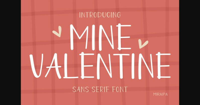 Mine Valentine Font Poster 3
